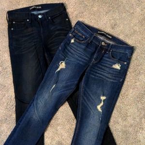 2 Pairs of Express jeans size 0